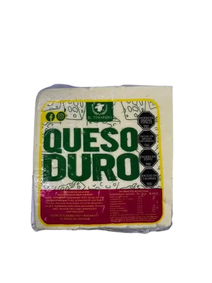 Queso Tovareño Duro Kg (400 gramos)